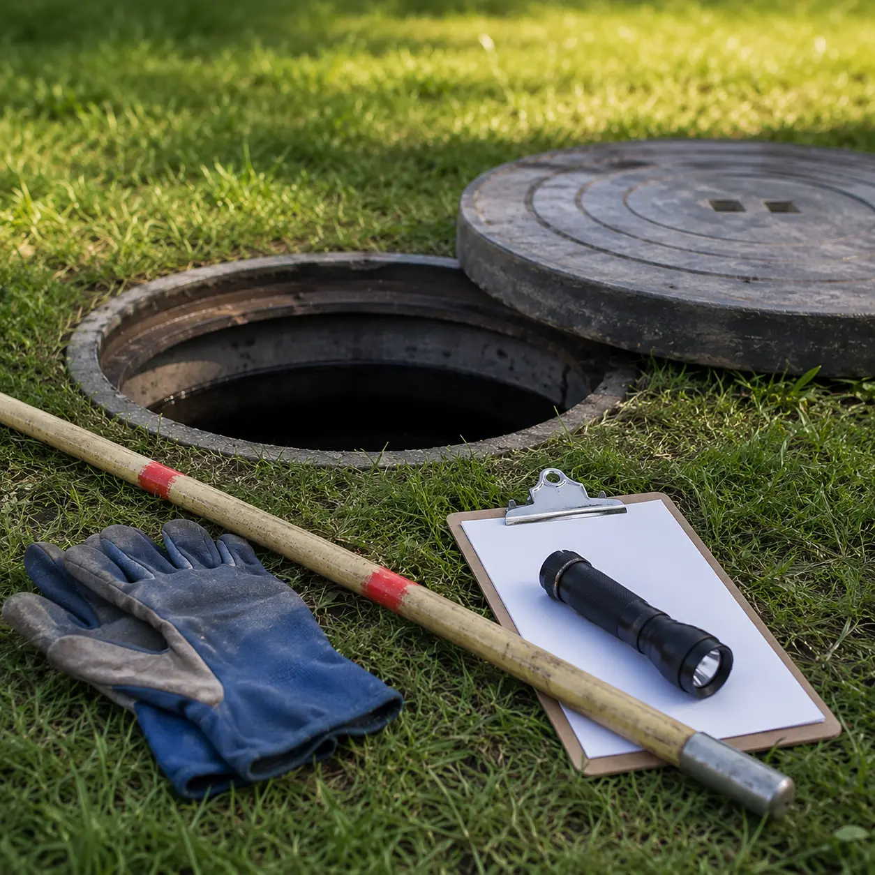 Emergency septic service on a farm property near Ingersoll